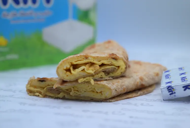 Pie With Egg And Kiri Cheese